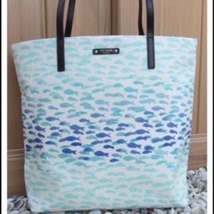 Kate Spade fish pattern totes